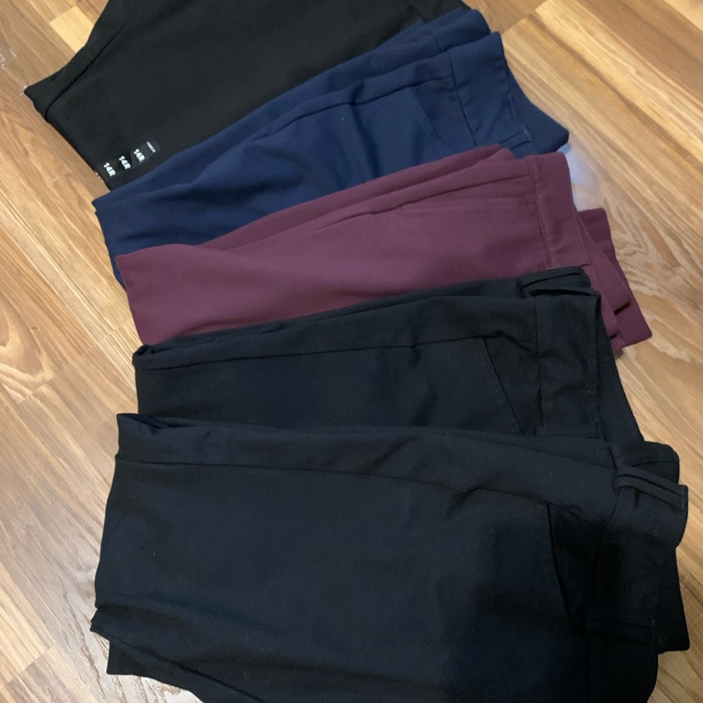 torrid Plus Size Pants Bundle in Black, Navy, and Burgundy one pair nwt.